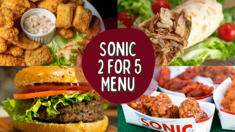 sonic 2 for $5 menu