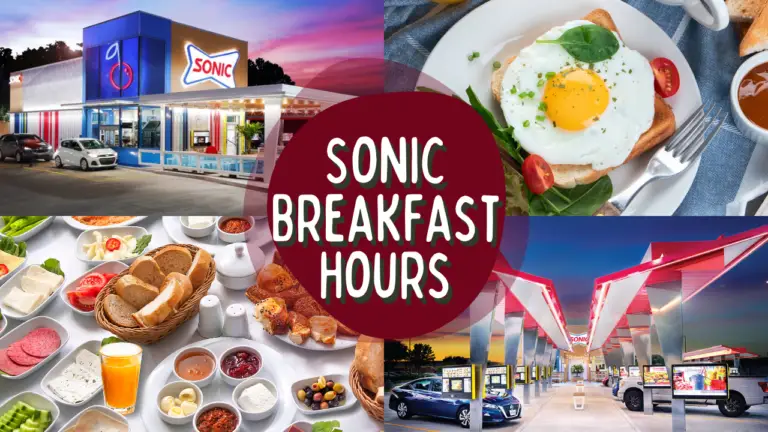 Sonic Breakfast Hours