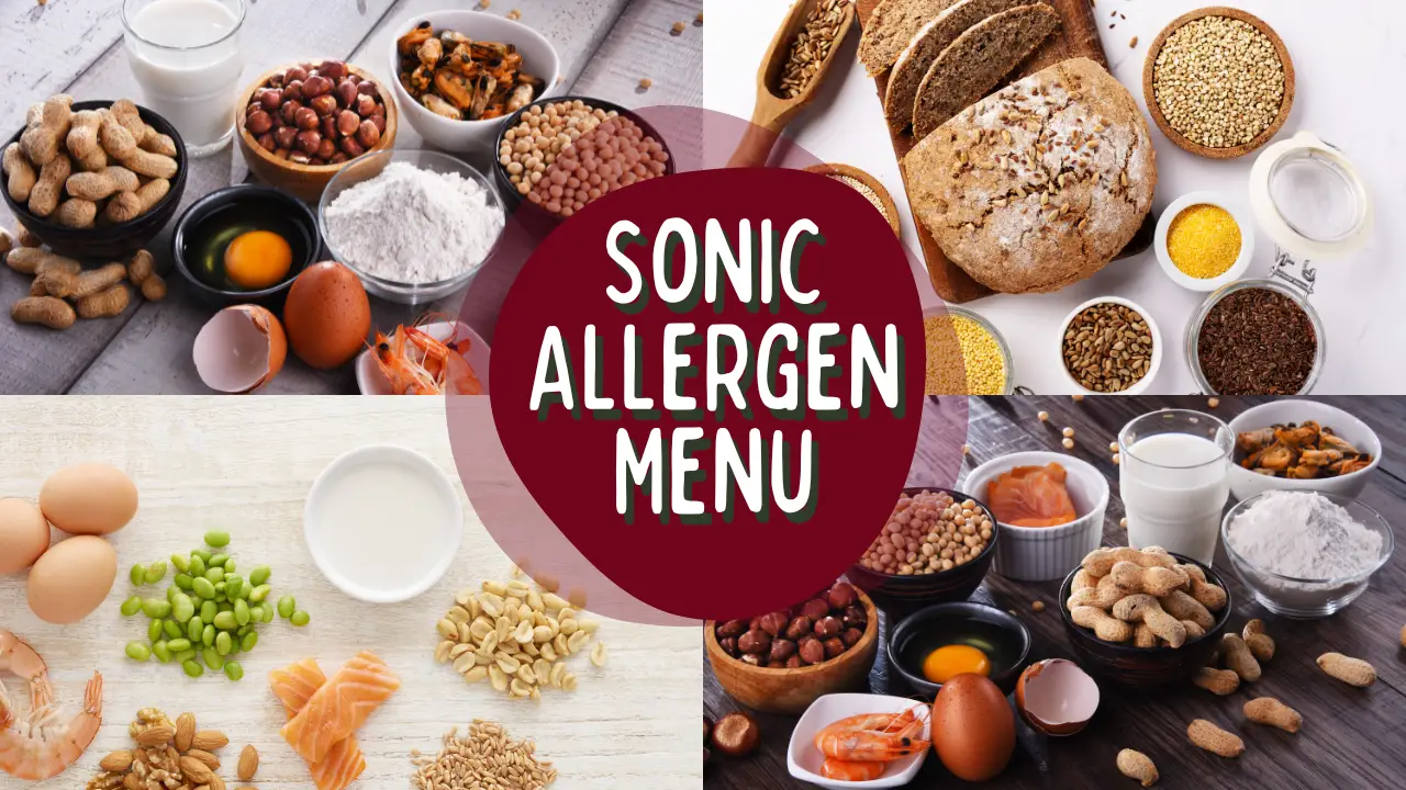 sonic drive in allergen menu