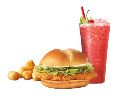 Sonic menu Crispy Chicken Sandwich Combo