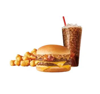 Sonic menu Peanut Butter Bacon SuperSONIC® Double Cheeseburger Combo