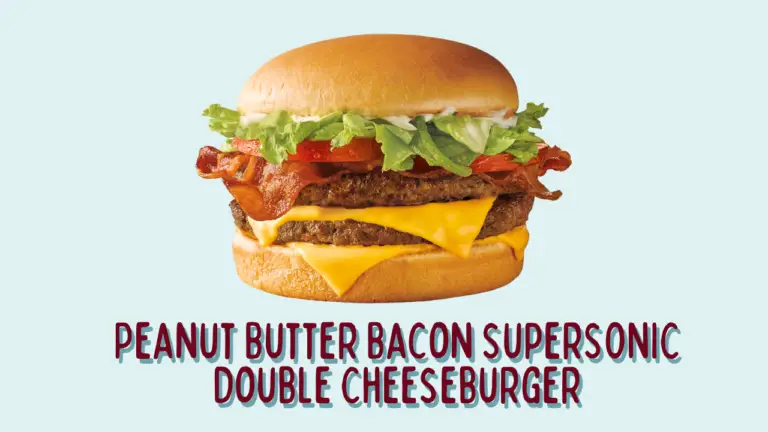 Sonic Peanut Butter Bacon SuperSONIC® Double Cheeseburger